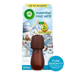 Air Wick Essential Mist Pure Serenity Cotton Blossom & White Lotus Refill Limited Edition 20ml