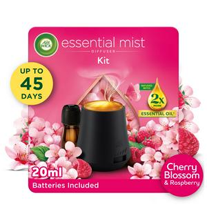 Air Wick Essential Mist Diffuser Cherry Blossom & Raspberry Kit 20ml