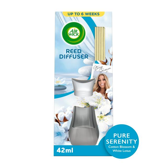 Air Wick Reed Diffuser Pure Serenity Fresh Cotton & Apple Blossom Limited Edition 42ml