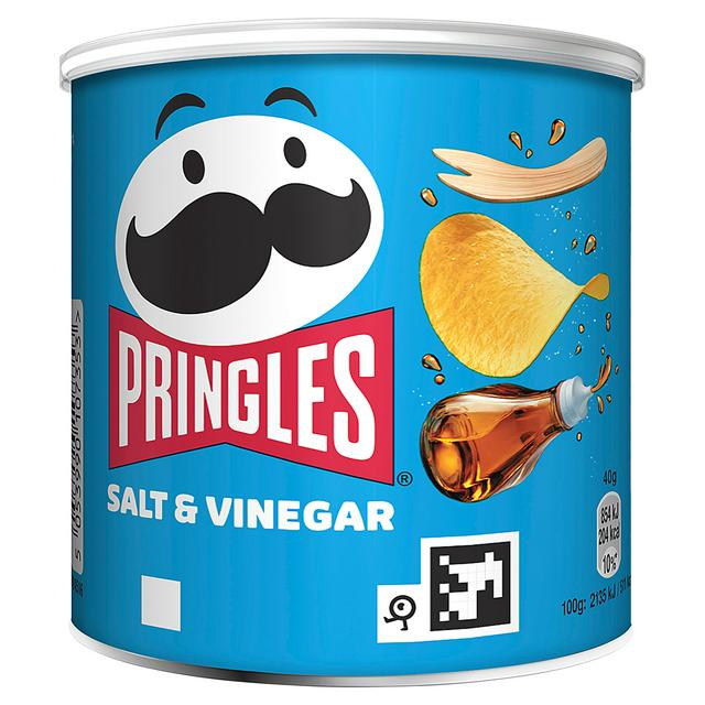 Pringles 40g Salt & Vinegar Crisps - gallery image 1