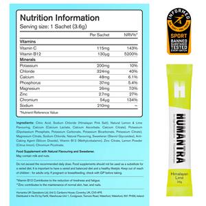 Humantra 3 x 3.6g Himalayan Lime Zero Sugar Electrolyte Drink Sachets - gallery image 5