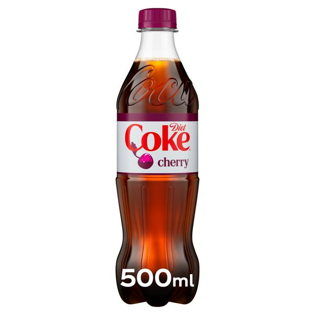 Diet Coke Cherry Cola 500ml Bottle - gallery image 1