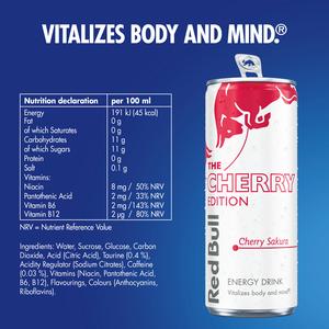 Red Bull Cherry Energy Drink, Spring Edition 473ml - gallery image 3