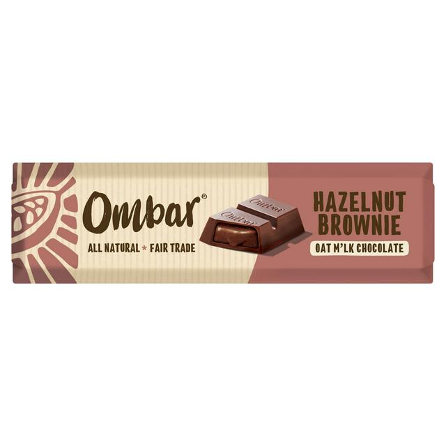 Ombar 42g Hazelnut Brownie Oat Milk Chocolate Bar - gallery image 1
