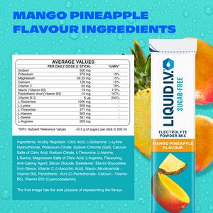 Liquid IV Sugar Free 15 x Sachets Mango Pineapple Daily Hydration Electrolyte Powder Mix - gallery image 6