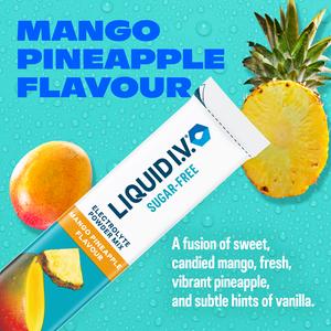 Liquid IV Sugar Free 6 x Sachets Mango Pineapple Daily Hydration Electrolyte Powder Mix - gallery image 2