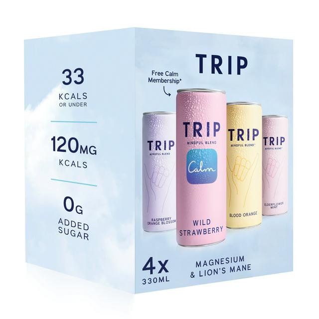 TRIP 4 x 330ml Mixed Pack Sparkling Drink - gallery image 1