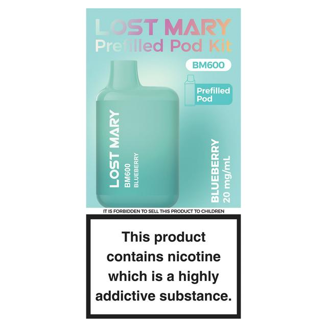 Lost Mary 20mg/ml BM600 Blueberry Prefilled Pod Kit - gallery image 1