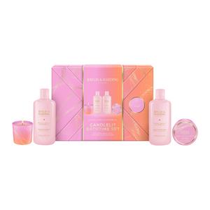 Baylis & Harding Jojoba, Vanilla & Almond Oil Gift Wrapped Candlelit Gift Set - gallery image 2