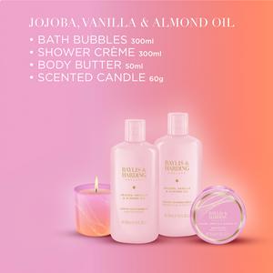 Baylis & Harding Jojoba, Vanilla & Almond Oil Gift Wrapped Candlelit Gift Set - gallery image 3