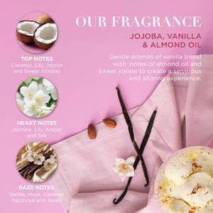 Baylis & Harding Jojoba, Vanilla & Almond Oil Gift Wrapped Candlelit Gift Set - gallery image 4
