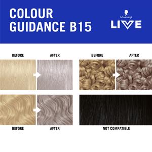 Schwarzkopf B15 Platinum Blonde Live Intense Colour Permanent Hair Dye - gallery image 6