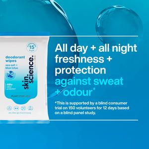 Ineos 15 x Skin Science Sea Salt + Blue Lotus Deo Wipes - gallery image 2