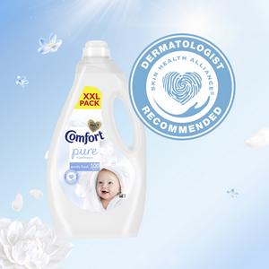 Comfort 100 Washes Pure Gently Fresh Fabric Conditioner 3L - gallery image 2