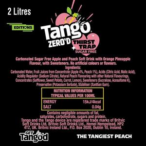 Tango 2L Zero'd Thirst Trap Peach, Pineapple & Orange Sugar Free Soft Drink Bottle - gallery image 3