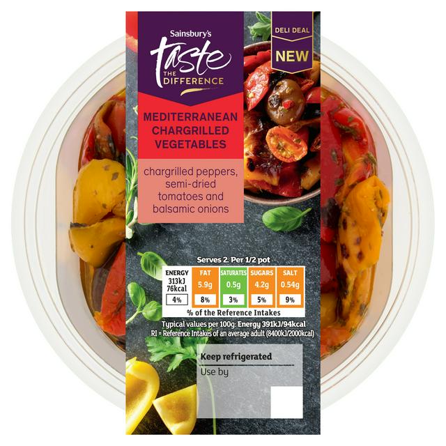 Taste the Difference Sainsbury's Taste the Difference Mediterranean Chargrilled Vegetables 160g