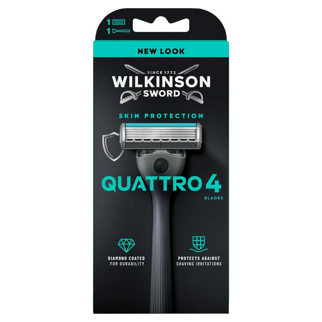 Wilkinson Sword Quattro Mens Razor Pack - gallery image 1