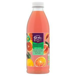 Sainsbury's 1L Bits Sicilian Blood Orange Juice, Taste the Difference