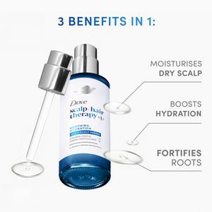 Dove 45ml Scalp + Hair Therapy Soothing Hydration 3 in 1 Scalp Serum - gallery image 2