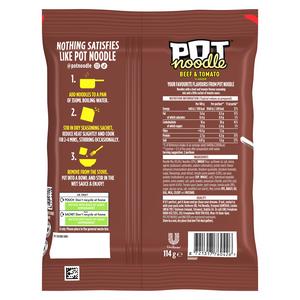 Pot Noodle 114g Beef & Tomato Instant Block Noodles - gallery image 3