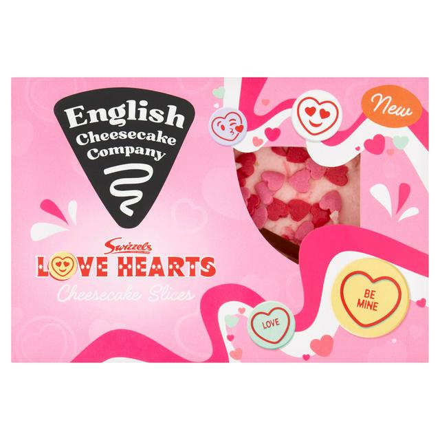 English Cheesecake Company 180g Swizzels Love Hearts Cheesecake Slices - gallery image 1