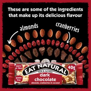 Eat Natural 3 x 40g Almonds, Cranberries & Coconut Dark Chocolate Cereal Bars - gallery image 3