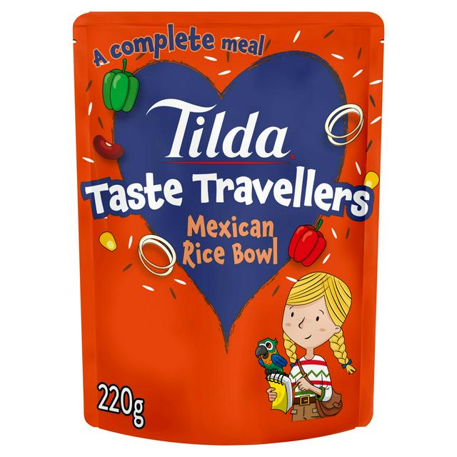 Tilda 220g 3+ Years Kids Taste Travellers Mexican Rice Bowl Meal Pouch - gallery image 1