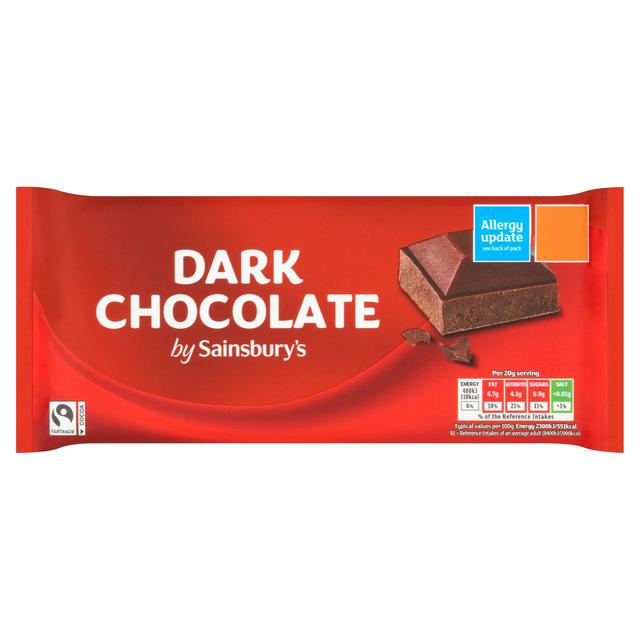Sainsbury's Dark Chocolate 180g - gallery image 1