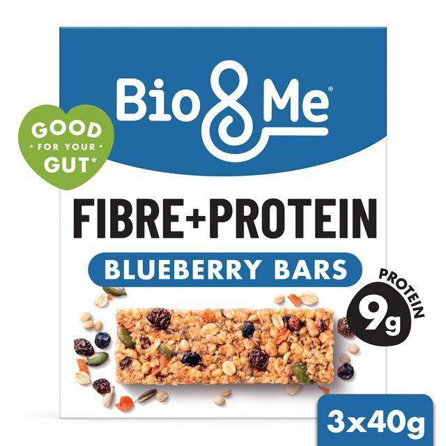 Bio&Me Daily Boost 3 x 40g Fibre + Protein Blueberry Flapjacks Bars - gallery image 1