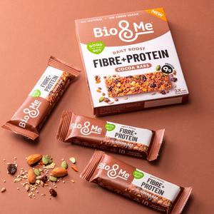 Bio&Me Daily Boost 3 x 40g Fibre+Protein Cocoa Flapjack Bars - gallery image 6