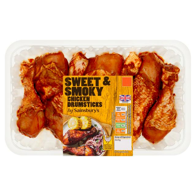 Sainsburys Sweet & Smoky Chicken Drumsticks 750g