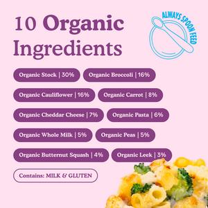 Little Freddie 130g Stage 2 7+ Months Mac & Cheese with Broccoli & Cauliflower Organic Textured Meal Pouch - gallery image 3