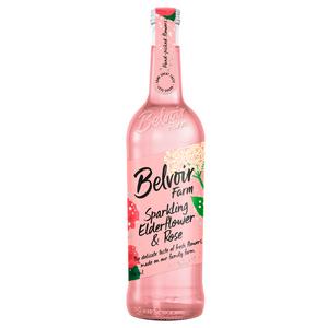 Belvoir Farm 750ml Elderflower & Rose Sparkling Soft Drink - gallery image 2