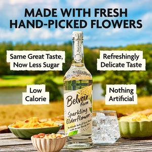 Belvoir Farm 750ml Elderflower Sparkling Soft Drink - gallery image 3