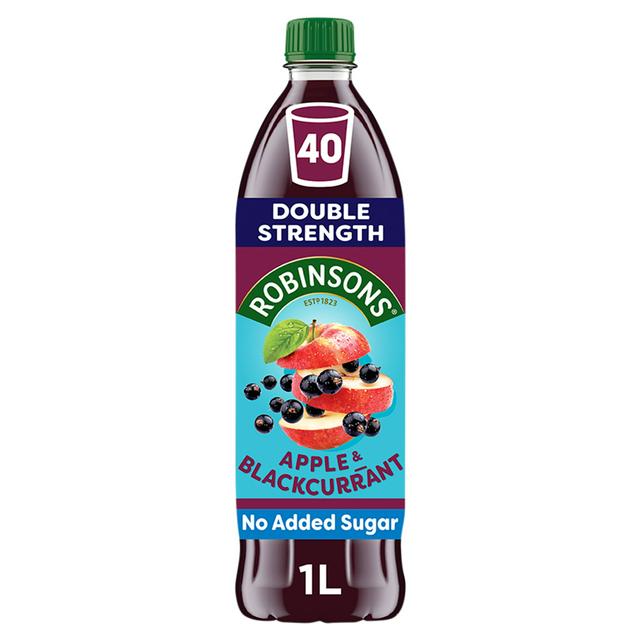 Robinsons 1L Double Strength Apple & Blackcurrant No Added Sugar Squash