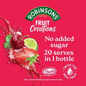 Robinsons 1L Fruit Creations Summery Strawberry, Cherry & Lime Squash - gallery image 2