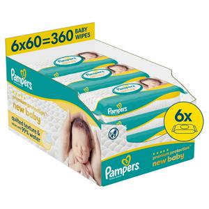 Pampers New Baby 360 Premium Protection Plastic Free Baby Wet Wipes