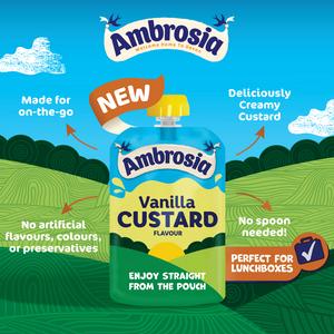 Ambrosia 100g Vanilla Custard Dessert Snack Pouch - gallery image 2