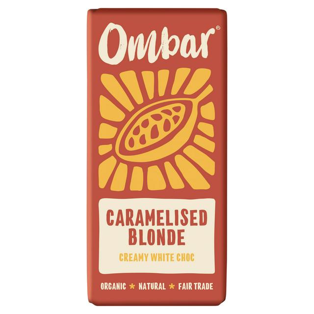 Ombar 70g Caramelised Blonde Creamy White Chocolate Bar - gallery image 1