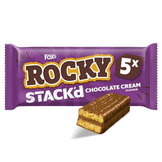 Fox's Rocky 5 x 25g Stack'd Vanilla Cream Flavour Multipack Biscuit Bar - gallery image 1