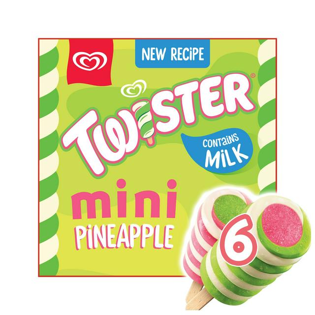 Twister 6 x 50ml Mini Pineapple Ice Cream Lollies - gallery image 1