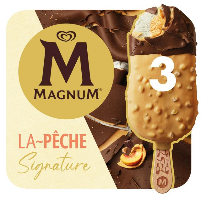 Magnum Signature 3 x 90ml Peach Ice Cream Sticks | Sainsbury's