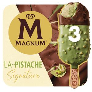 Magnum Signature 3 x 90ml Pistachio Ice Cream Sticks - gallery image 2