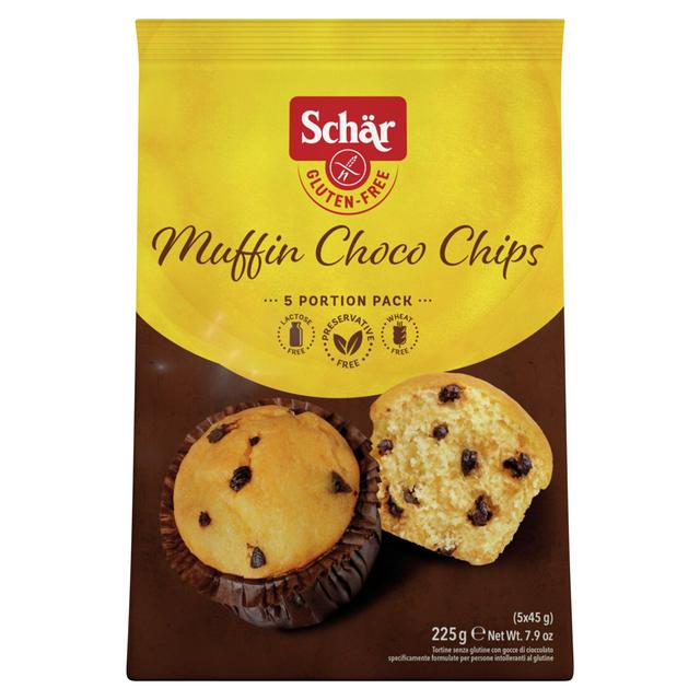 Schar 5 x 45g Choco Chips Muffin - gallery image 1