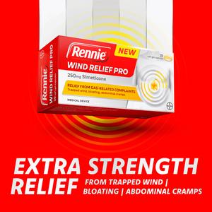 Rennie 20 x Wind Relief Pro 250mg Simeticone Soft Gel Capsules - gallery image 2