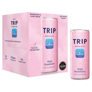 Trip 4 x 250ml Wild Strawberry Lightly Sparkling Drink