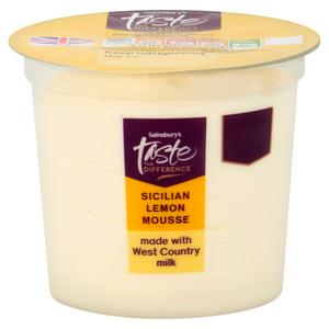 Sainsbury's 100g Sicilian Lemon Mousse, Taste the Difference