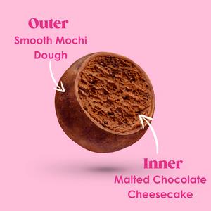 Little Moons Mini Moons 168g Malted Chocolate Cheesecake Frozen Snack - gallery image 4