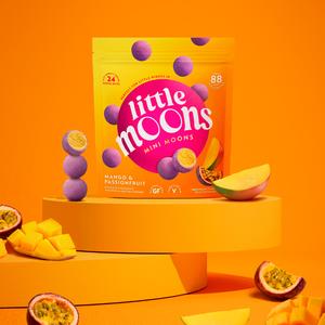 Little Moons Mini Moons 168g Mango & Passionfruit Cheesecake Frozen Snack - gallery image 3
