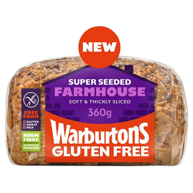 Warburtons 360g Super Seeded Farmhouse Bread - gallery image 1